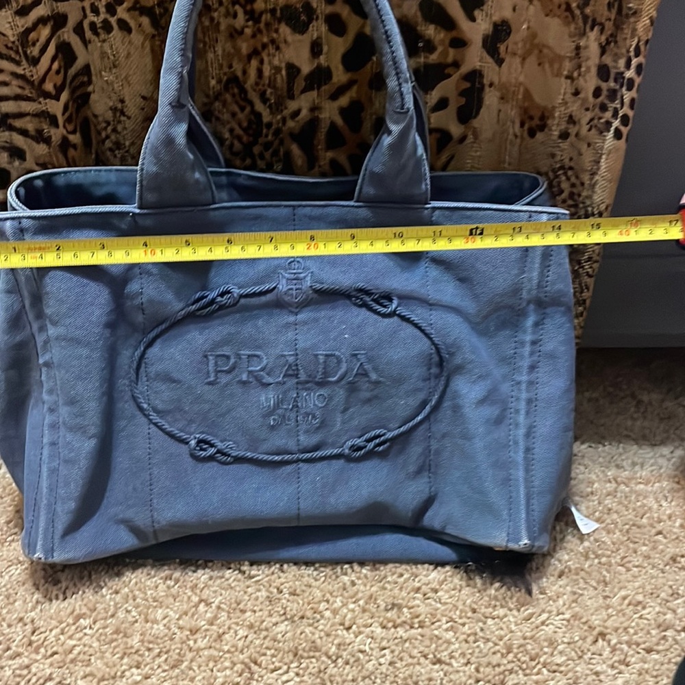 Prada denim bag, blue Jean color,see picture for measurements